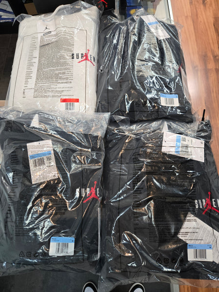 Jordan Supreme Hooded Sweatshirt Ash Grey